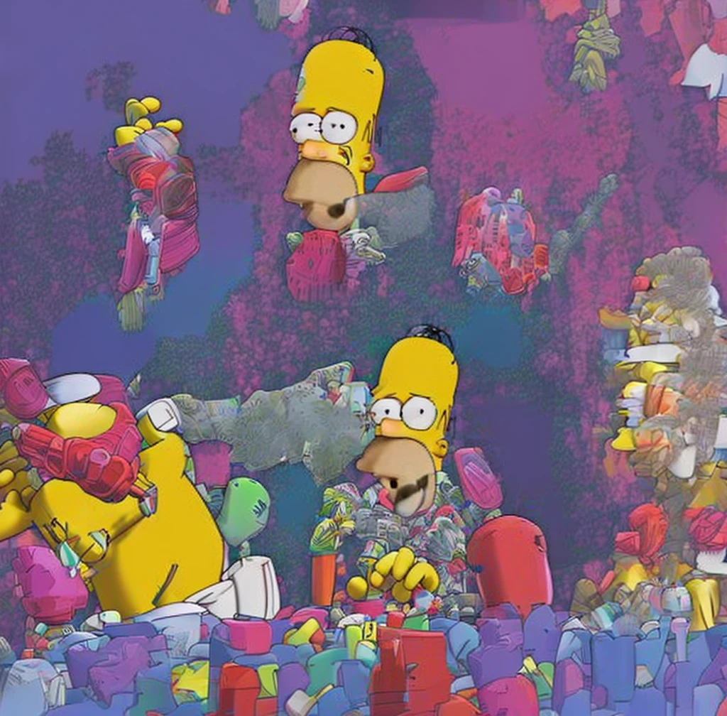 smug loooking homer simpson as homelander from the series the boys