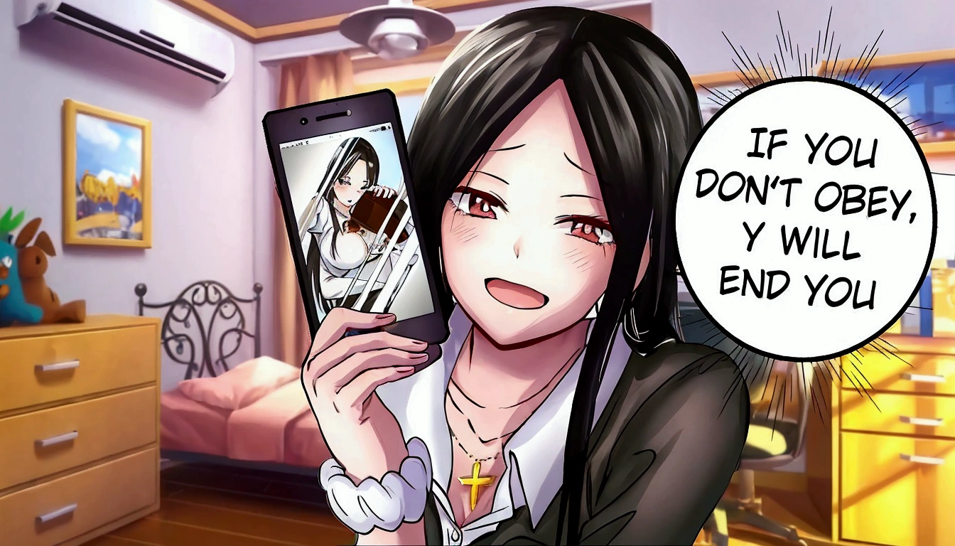 anime girl holding up a cell phone with a comic bubble above her, ecchi anime style, anya from spy x family, she is holding a smartphone, in anime style, in an anime style, a hyperrealistic , ecchi, realistic , manhwa, ecchi style, hyperrealistic , digital manga, digital manga art, from girls frontline