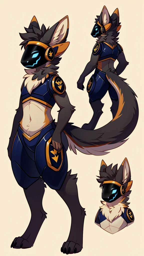 22:15:45
((best quality)), ((masterpiece)), furry, furry art, protogen, solo, full body, fluffy, neck fur, cute ears, small horns, visor, fluffy tail, midsized tail, standing, slim, perfect anatomy, reference sheet, empty background, no background, tall, facing away, backview
