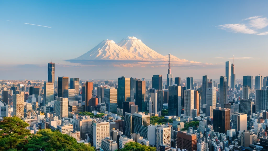 Tokyo scenery、morning