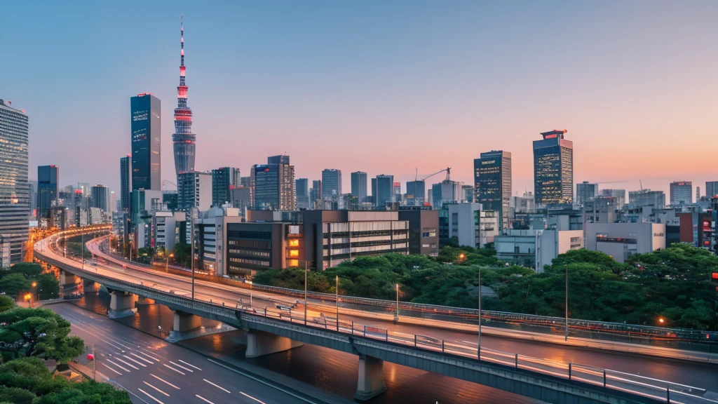 Tokyo scenery、morning