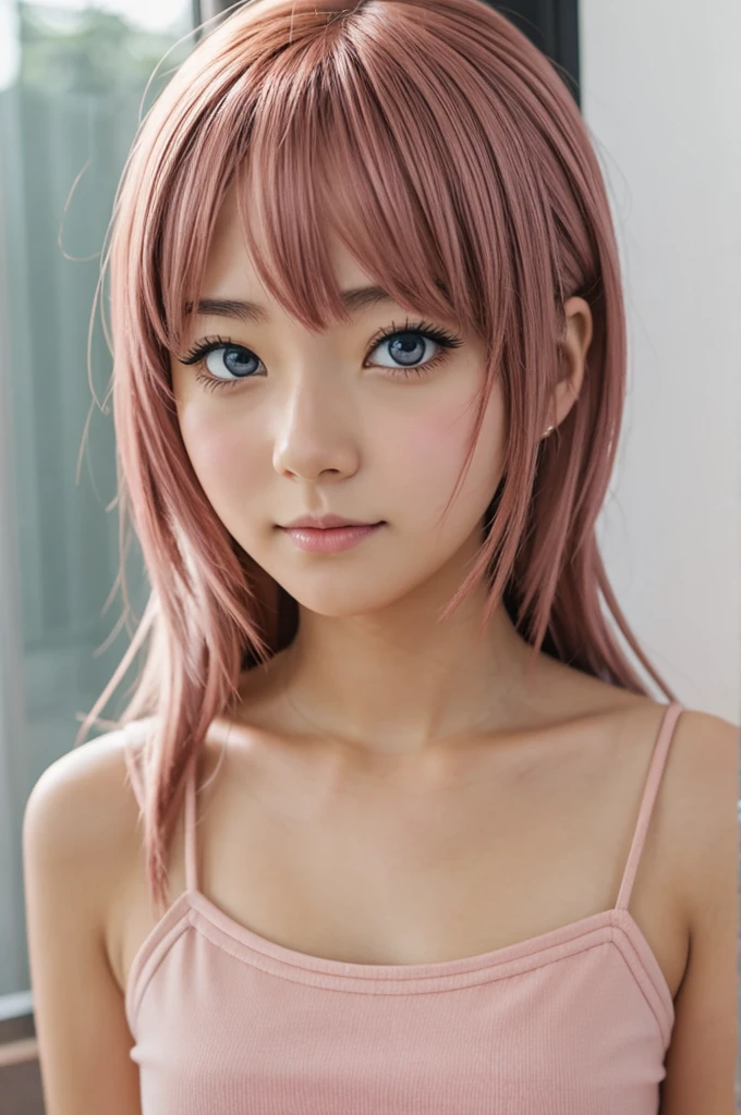 Anime girl with blush