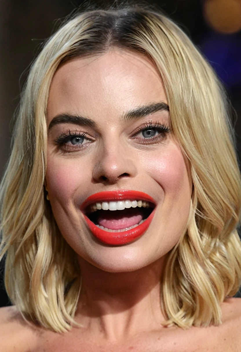 margot robbie, Deep Throat, ass pov, realisitic, best qualityer, tongue out