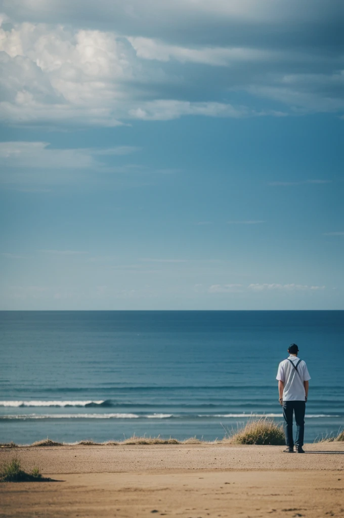 For the cover, an image of an unsent letter, with a pen at his side, on a soft or out of focus background could be very evocative. You could also consider a solitary figure looking at the horizon, symbolizing the