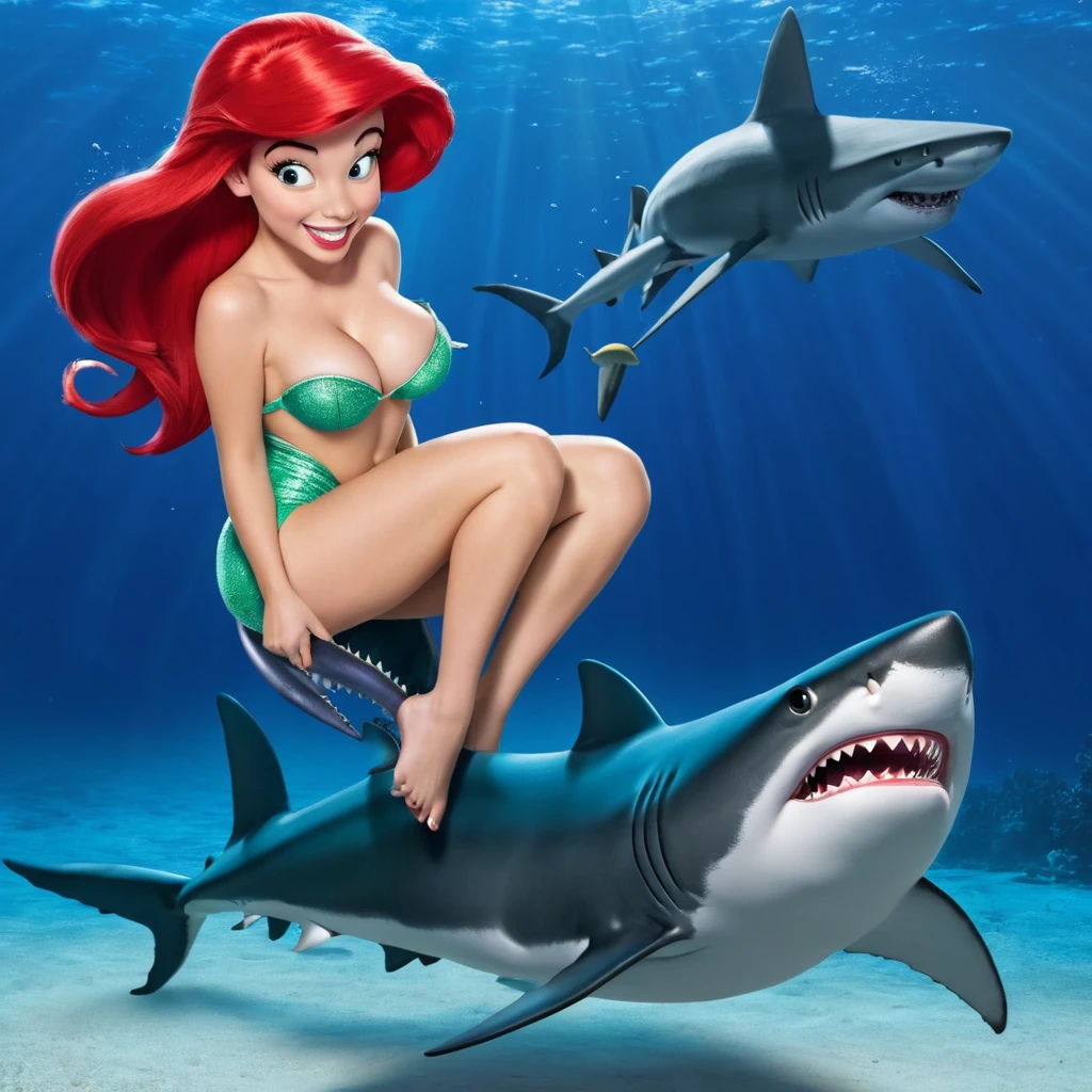 Ariel, anal sex with shark