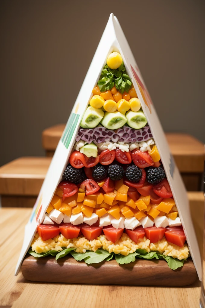 Create a creative food pyramid