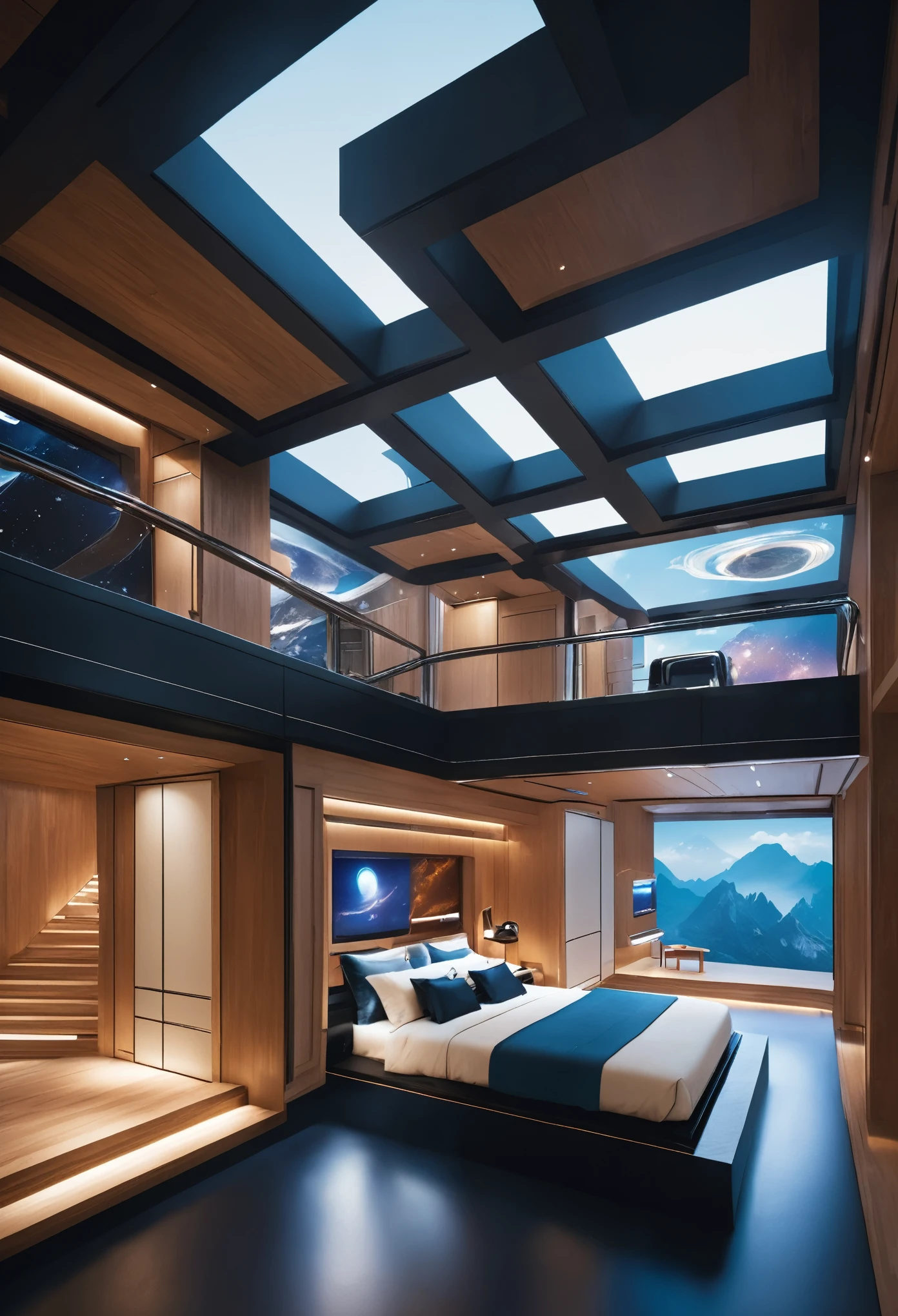 Practical, space, Futuristic, 多彩的外层space