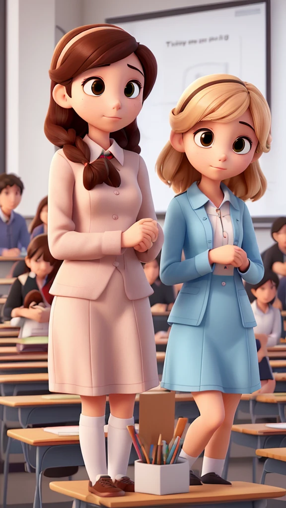 They are asking a question to attentive students who are listening carefully