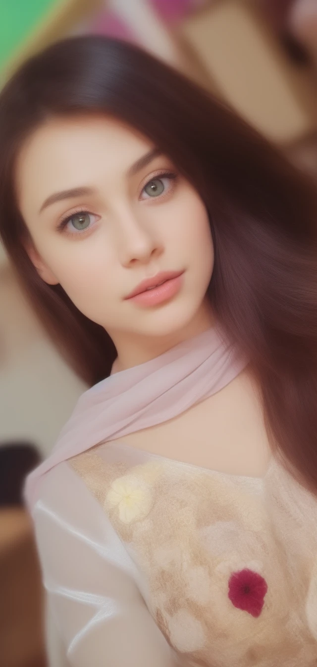 1woman, (realist:0.75), brown hair, long hair, green eyes, dancing, bowling,green eyes,Europeans,selfie,neckline,big breasts, bare legs,whole body,short dress