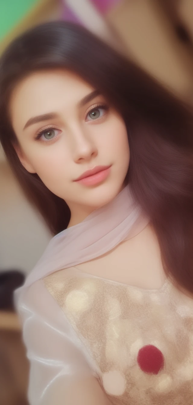 1woman, (realist:0.75), brown hair, long hair, green eyes, dancing, bowling,green eyes,Europeans,selfie,neckline,big breasts, bare legs,whole body,short dress
