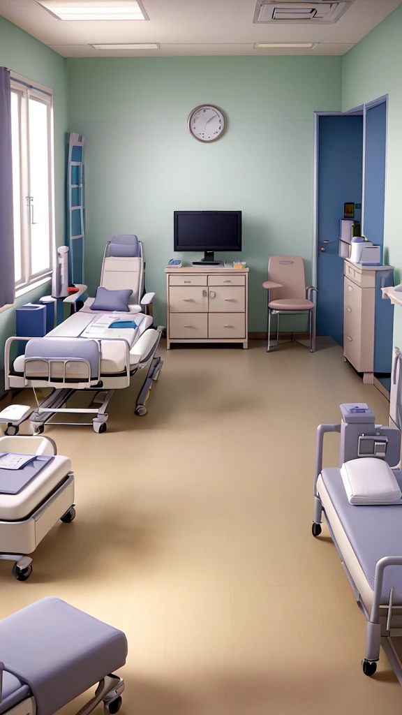 Visualize a doctor's clinic or hospital room.
