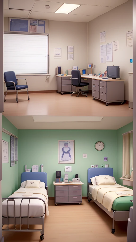 Visualize a doctor's clinic or hospital room.