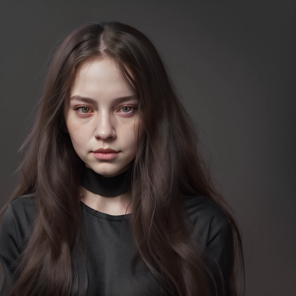 Portrait of a woman with long hair and black shirt, digital illustration portrait, in the art style of bowater, Portrait of Jossi von Blackpink, digital portrait, digital art portrait, realism artstyle, high quality portrait, 🤤 Girl portrait, realistic art style, # 1 digital painting of all time, #1 digital painting of all time, shiny digital painting