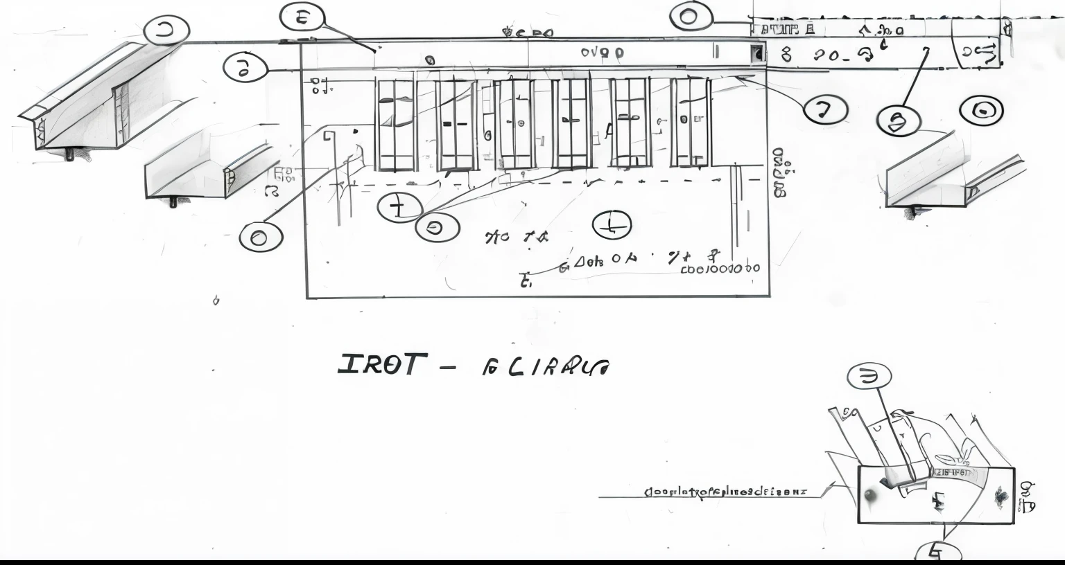 I need this drawing transformed into a software-type technical drawing. Quotas and measures in Portuguese