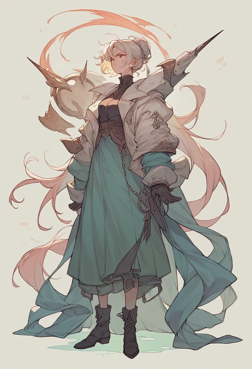 1 girl, standing alone, yo'Not sure, long hair, Amemos, (greeneyes: 1.3), hair Amemos, Bblack hair,blackquality hair, armour, greeneyes , hair band, Bblack hair,greeneyes, cups, Pleated green skirt, high socks, seraphim, zetai ryouiki, green skirt, Magic necklace, manga curta, black high socks, black colar, open air, citys, Zombies, floor, sky, clouds, carriages, looking ahead at viewer, (cowboy shot: 1.5),breasts big,Mid waist,Broad Hips,medium thighs,Round ass,Curvy Body,(artwork: 1.2), best quality, high resolution, unity wallpaper 8k , (illustration: 0.8), (beautiful detailed eyes: 1.6), extreme detailed face, perfect lighting, extremely detailed CG (perfect hands, Perfect Anatomia),big teen sneakers, armour, Bblack hair longo