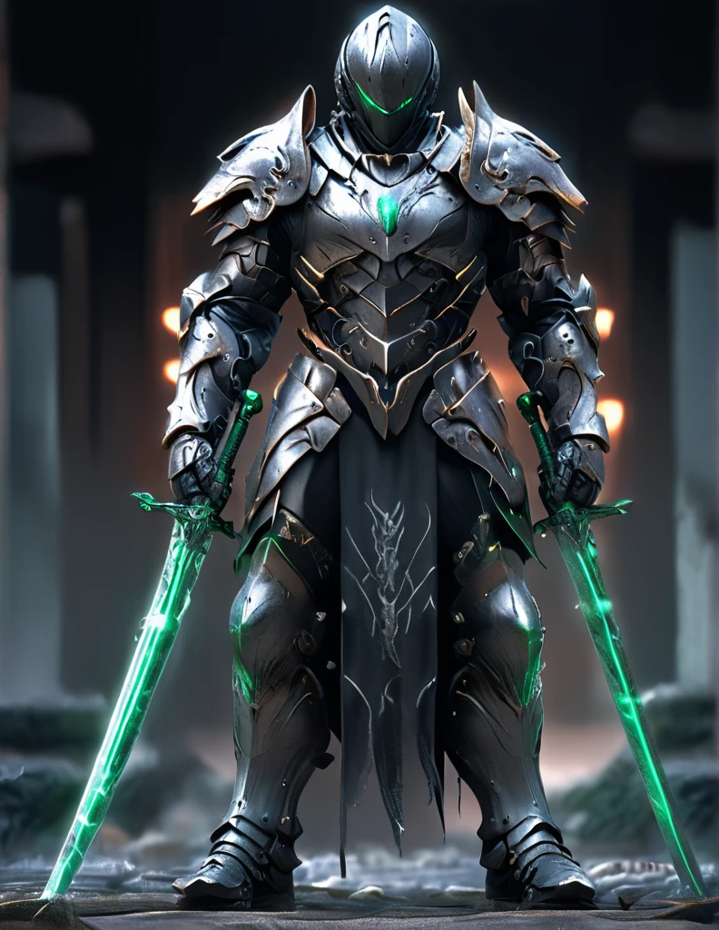 arafed man in a black suit with a sword and a helmet, covered in full metal armor, raiden metal gear, stylish cyborg armor, covered in full silver armor, movie still of a villain cyborg, cyborg samurai, cyborg ninja, raiden from metal gear rising, cyber japan style armor, black scales and cyborg tech, akihiko yoshida. unreal engine With core in the chest and huge giant