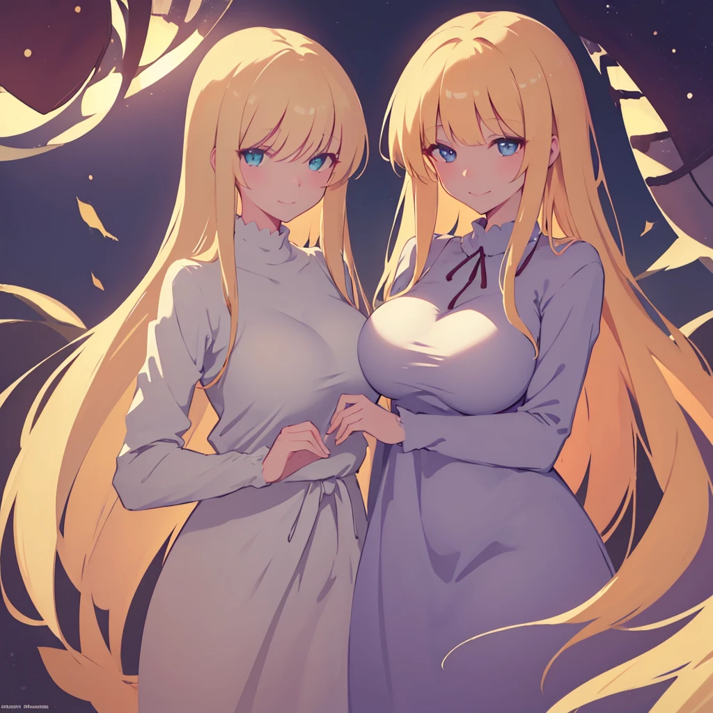 (best quality,4k,8k,highres,masterpiece:1.2),ultra-detailed,beautiful detailed eyes,A girl with beautiful eyes, everyone, beautiful anime girl, cute anime girl, smooth anime art, anime style, elegant colors, soft lighting, beautiful sensitive eyes, very coquettish, (beautiful large breast:1.2),smile