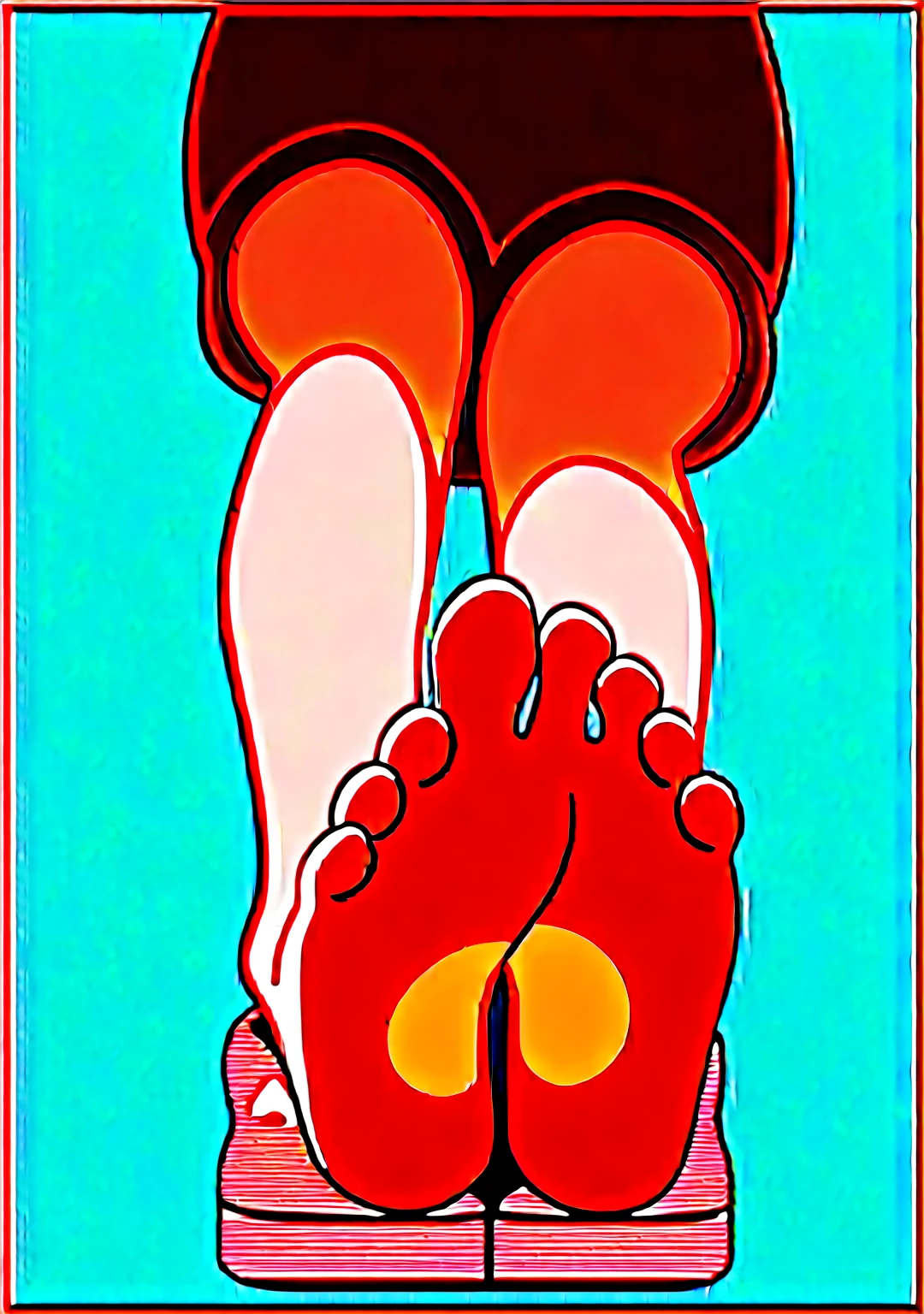 wallpaper,hoodie,The background is in the room, Long hair,best quality, Very detailed, masterpiece, Extremely detailed, illustration, Sky,Foot Focus, giggle, barefoot,Stinky feet,Steam around feet,脚底Sweating很多,There are a lot of water drops on the soles of feet,Water dripping from the soles of feet,Sweating all over,Sweating,Pink Eyes,Sweatshirt,Brown hair,There is a cute five-pointed star hairpin in the hair,Two feet,Each foot can only have five toes,Good feet,Nice looking feet,delicate foot,There is a pair of sneakers on the ground on the right side of the screen,Steam around shoes