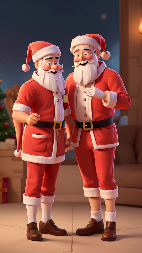 Two friends, Santa and Banta, are engaged in conversation