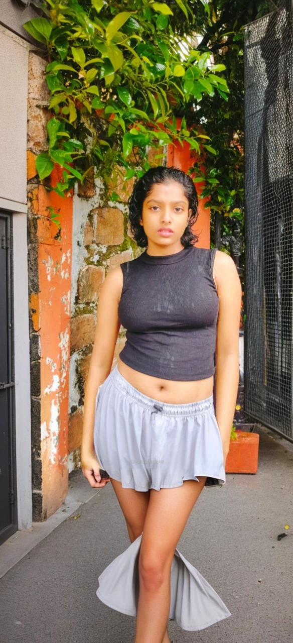 Grey colour skirt