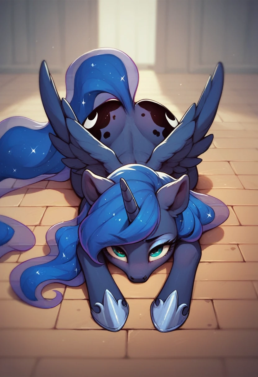 Princess Luna disembodied head on the floor