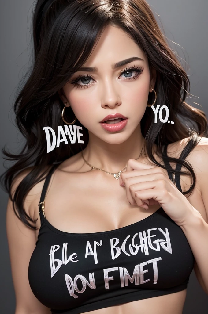 crie um lettering com a frase “i beg you don’t embarrass me mother f💋cker”