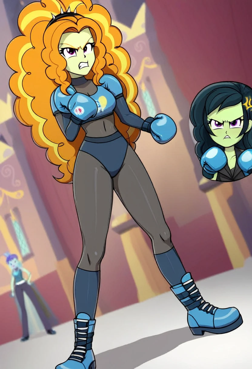 Eqg adagio angry bodystocking costiumme in the castle boxing pinke pie