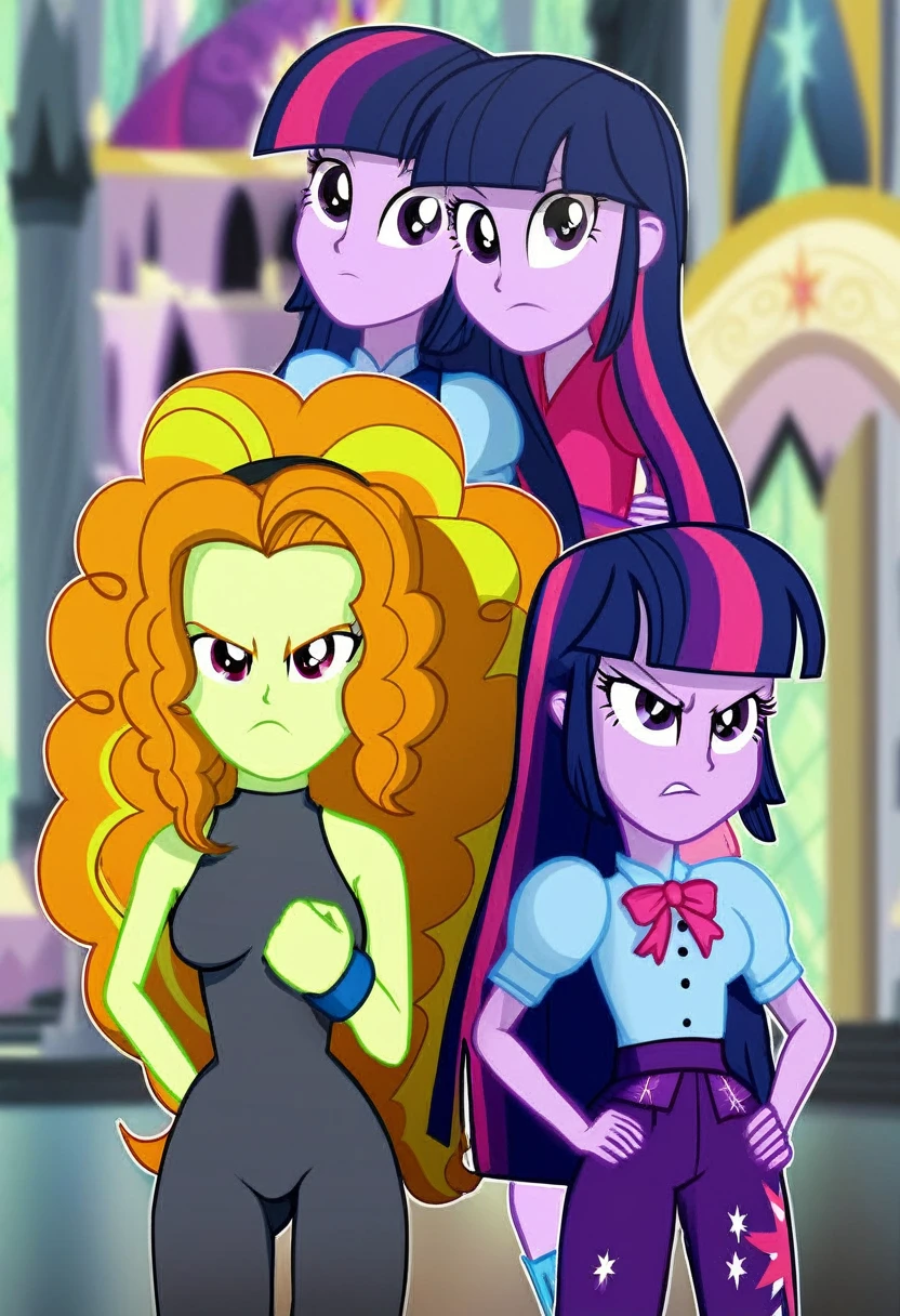 Eqg adagio angry bodystocking costiumme in the castle  boxing  Twilight sparkle 