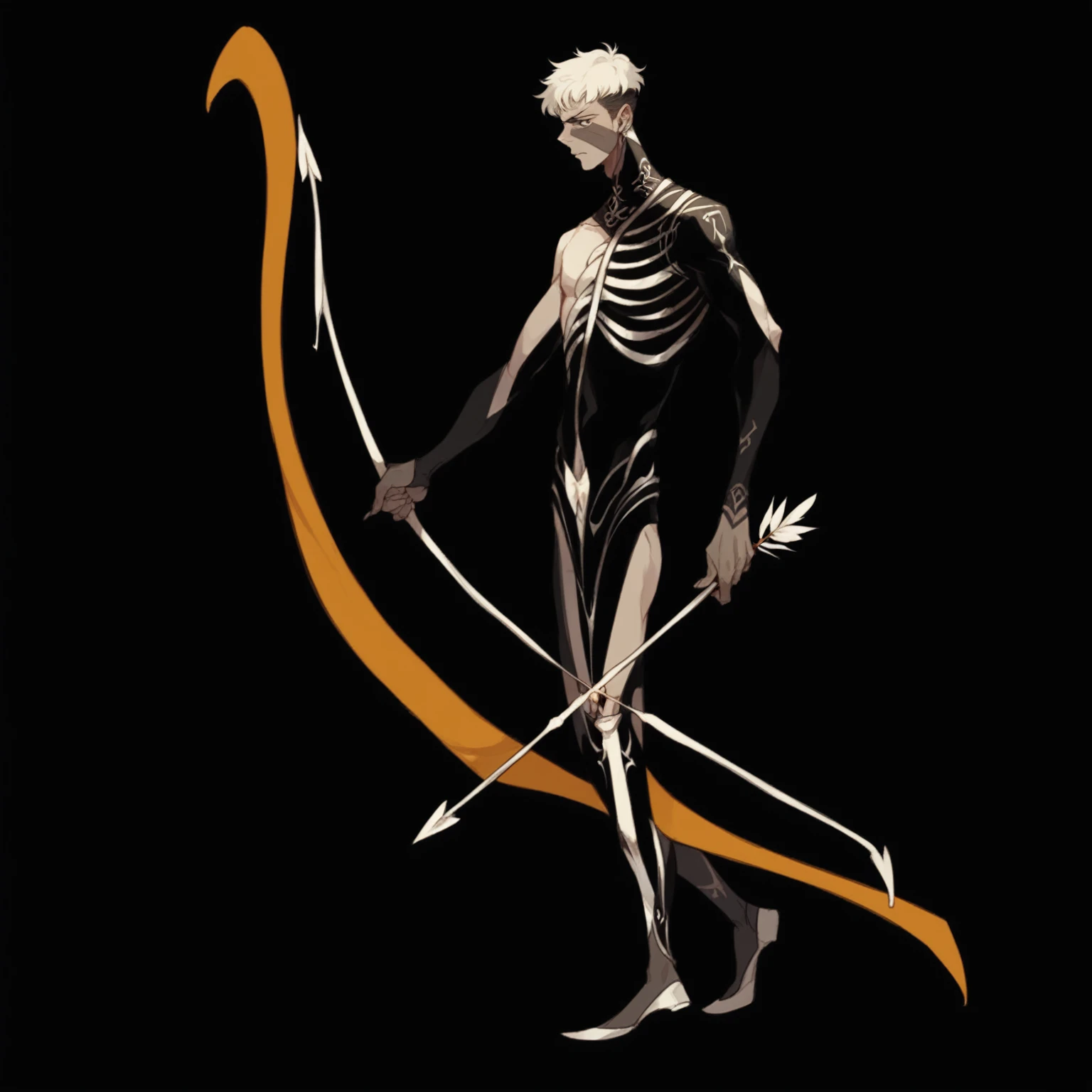 スケルトン with bow and arrow in hand