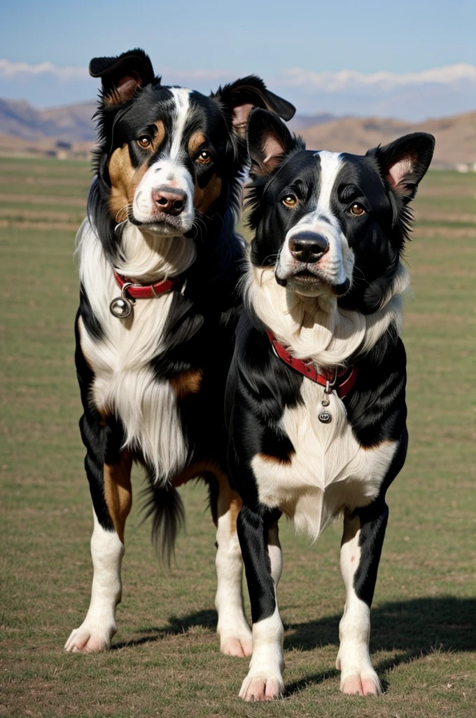 Cried de pi bull y bordie collie