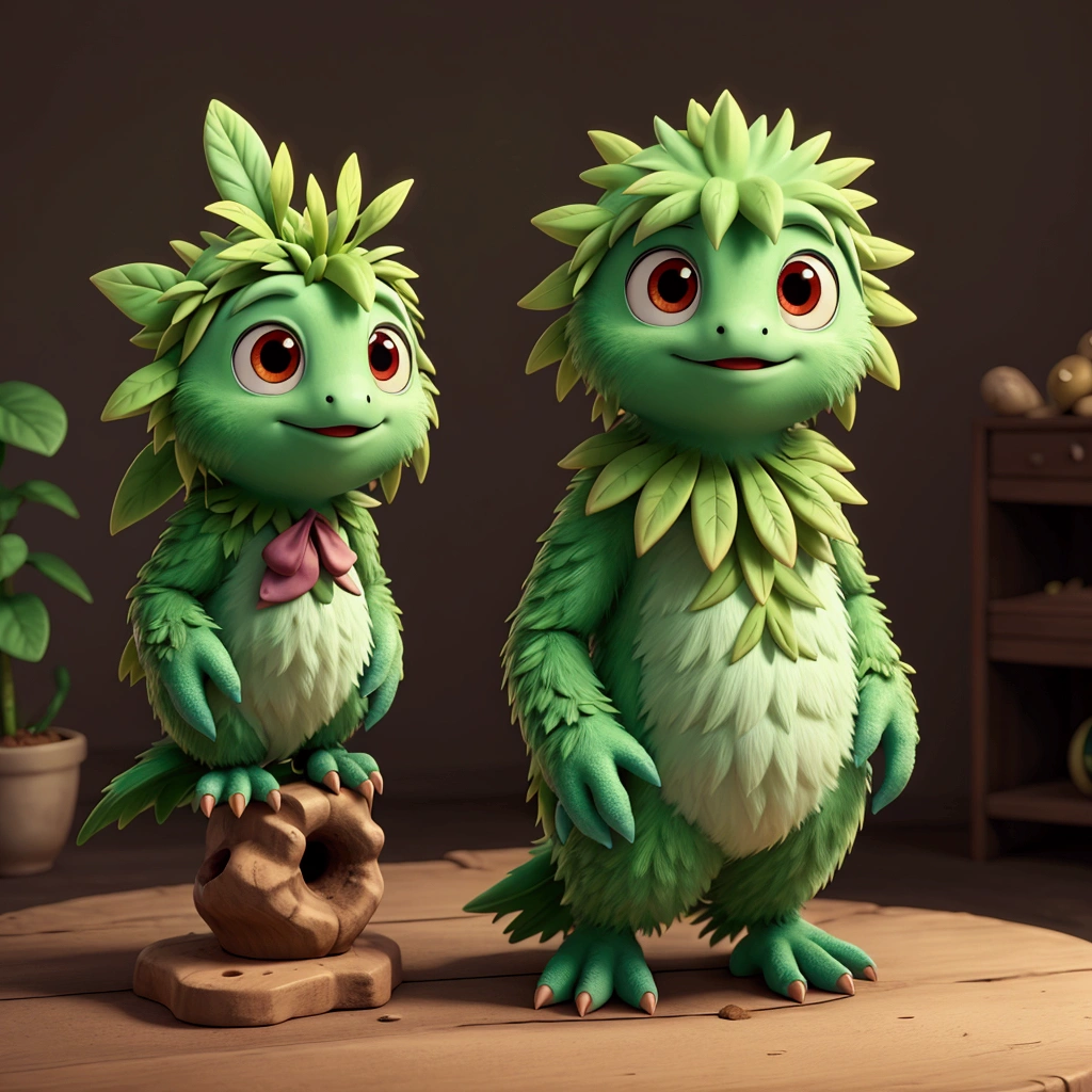 anime style plant bird monster