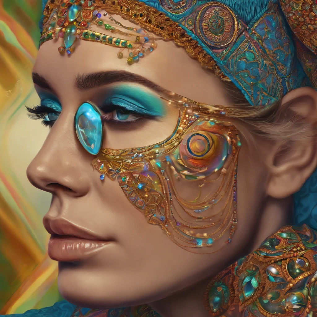 an extremely psychedelic portrait of a healer, surreal, lsd, Face, detailded, intricate, chic, agile, highly detailded, digitalpainting, art station, conceptual artwork, Soft, sharp focus, illustration