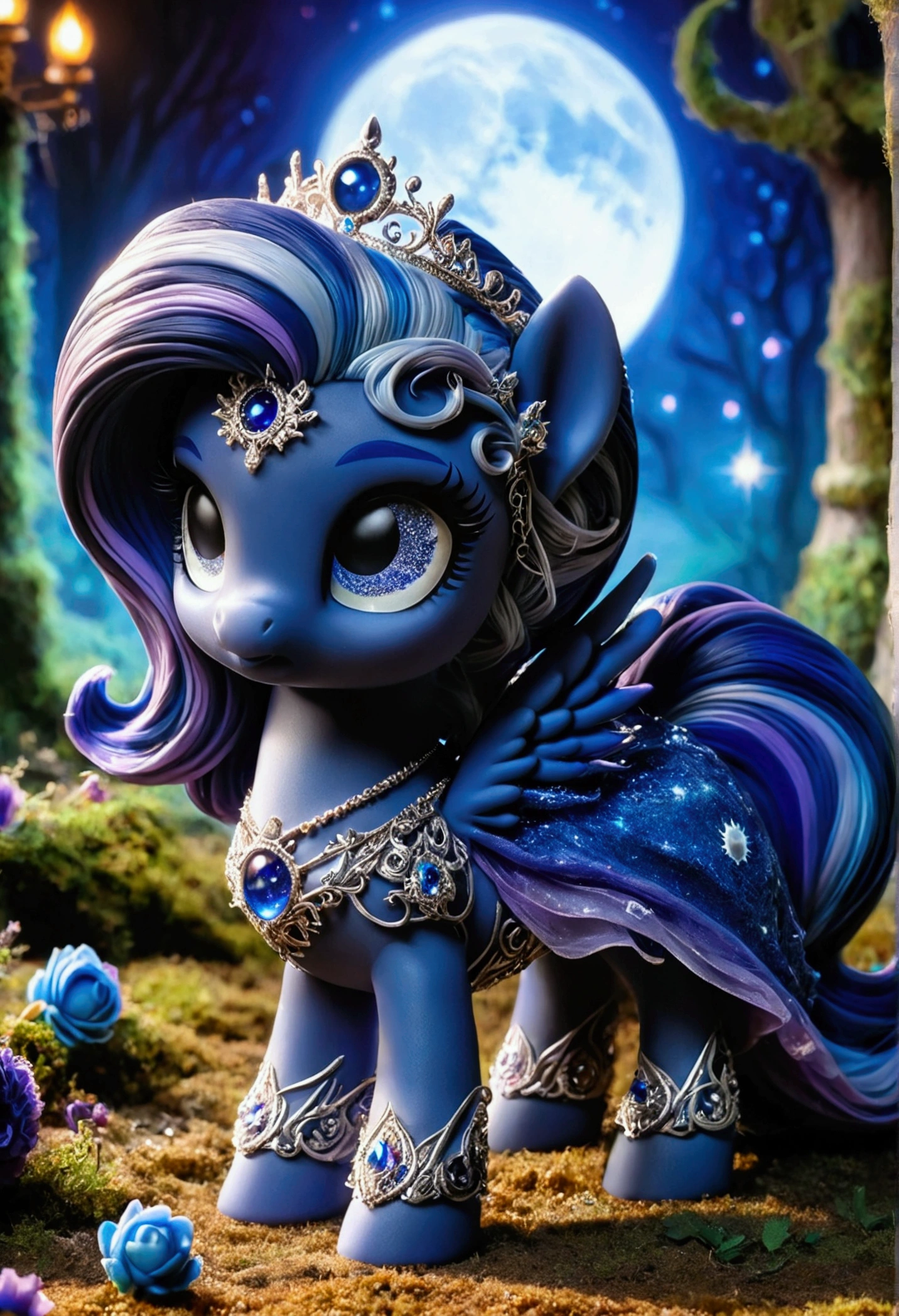 Princess Luna disembodied bodies head on the ground 