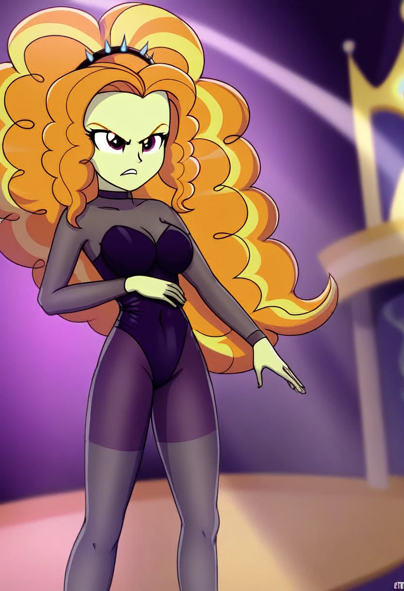 Eqg adagio angry bodystocking costiumme in the castle dancing . Trexe 