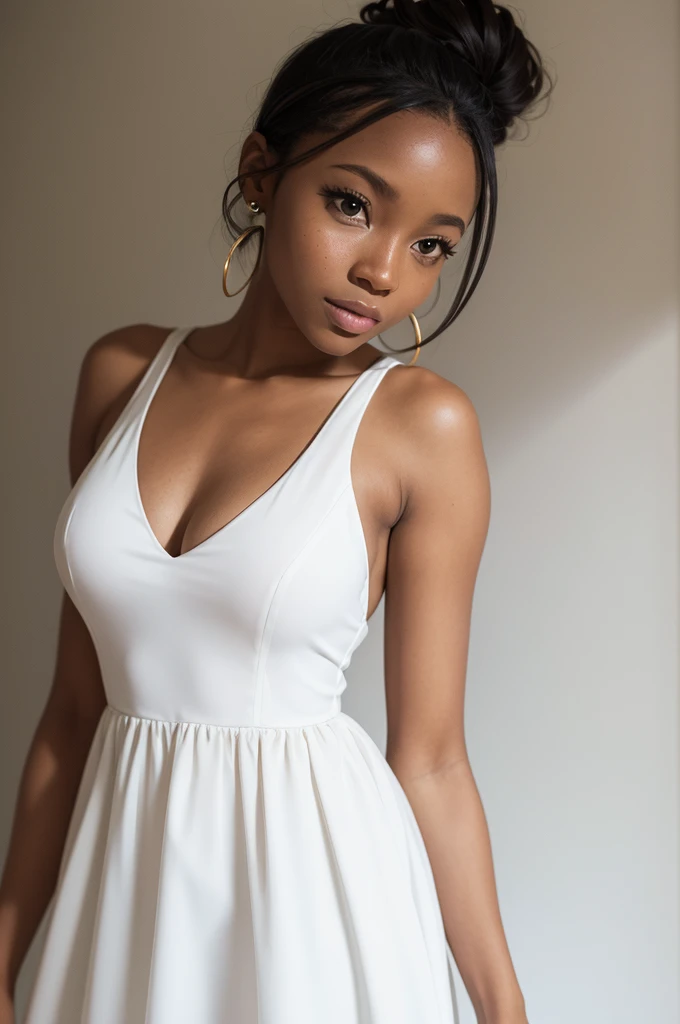 Makima in a white dress