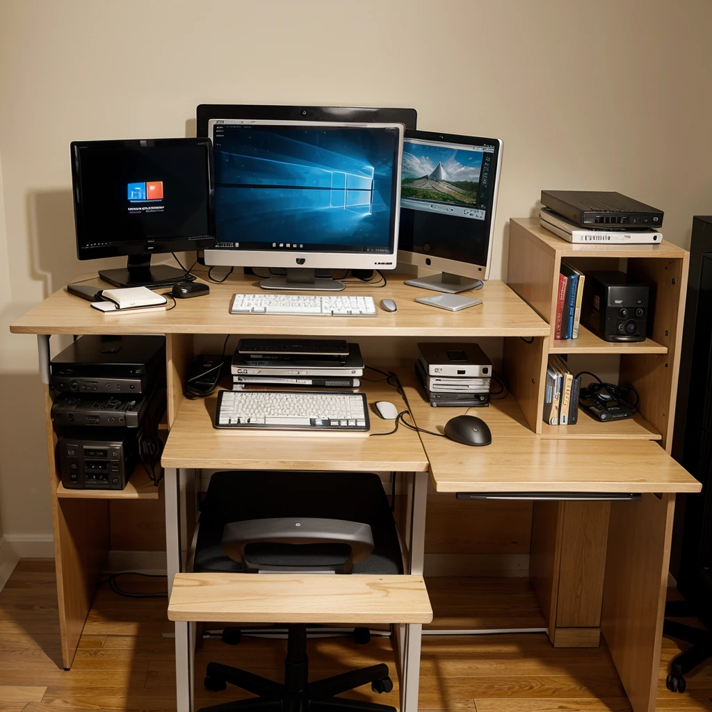 describe your computer desk to me