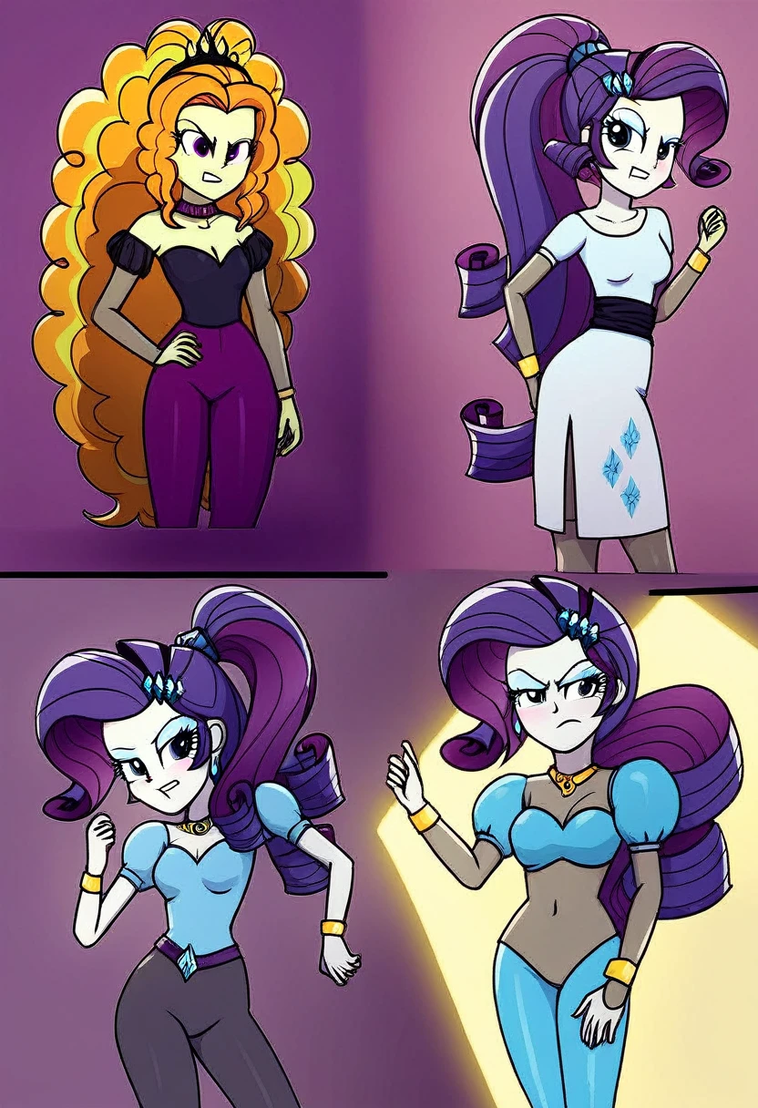 Eqg  . Rarity boxing   adagio angry in the  bodystocking
