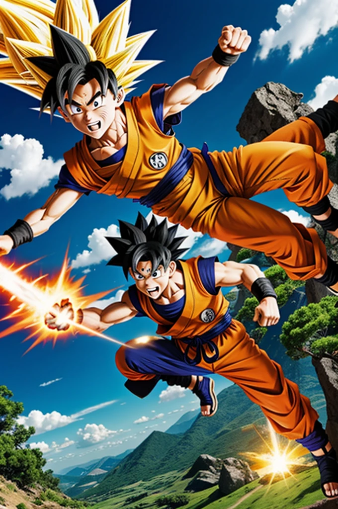 Goku meets Naruto