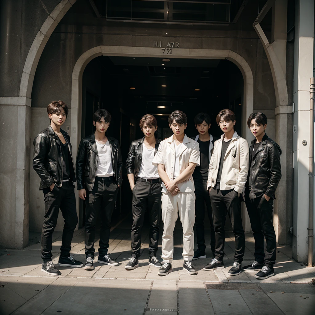 A boy group consisting of 7 members 