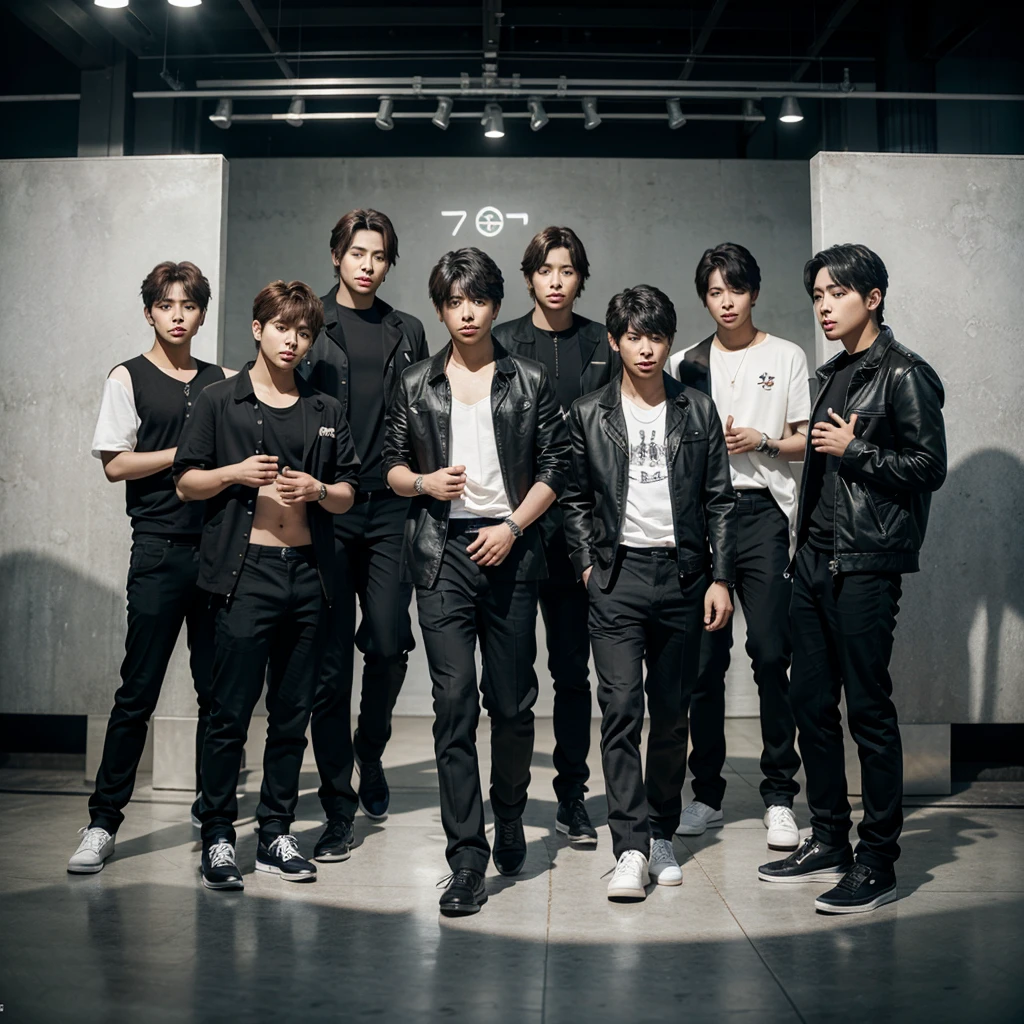 A boy group consisting of 7 members 