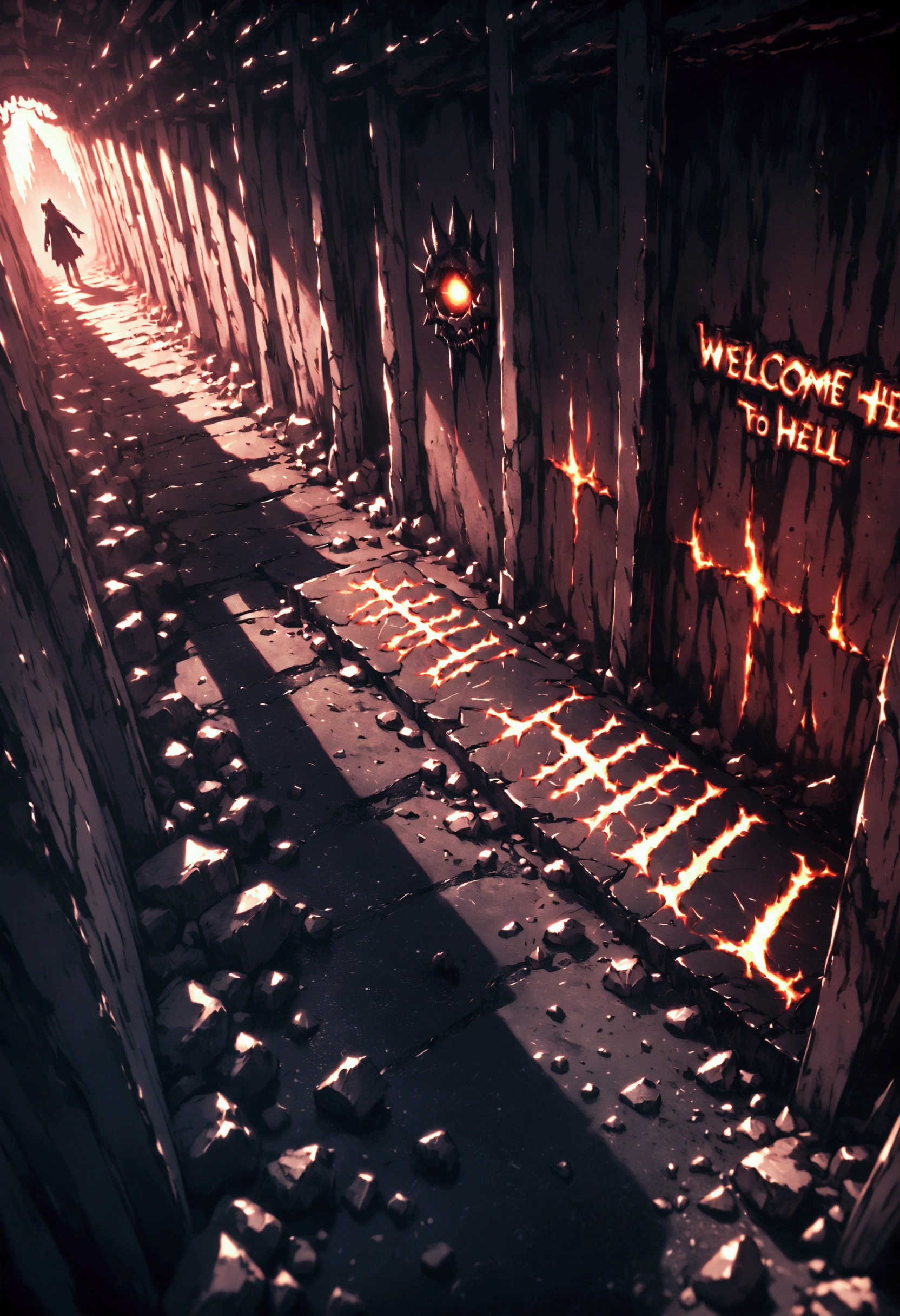 Welcome to hell, welcome to hell sign