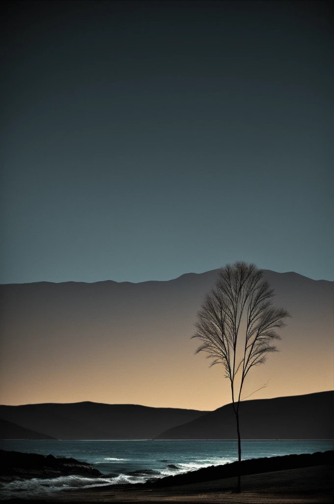 Create a sad landscape with dark colors that shows all the suffering ,and make them ultra realistic