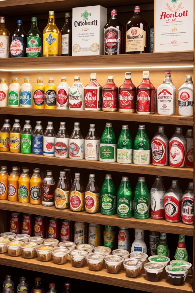 Create a menu of alcoholic and non-alcoholic drinks with these products:
Still water, Sparkling water, schweppes, nescau, choconuts, whey power, valley juice, soft drinks, monster, brahma duplo painted, Baden-Baden, school pilsen, school beats, heineken, becks, budweiser, wreath, spade, Stella.
Place white space in front of the product to add price