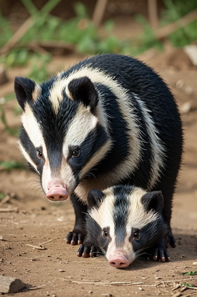 What would a cross between a badger and a pig be like? 
