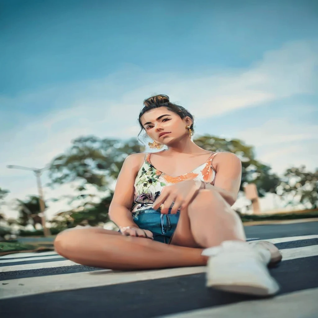 Woman, Youngh, 30years, Youngh bonita, Woman formosa, Woman fazendo pose, stylish gold earrings, tied up hair, Woman bonita, realisitic, HD, super anime, drawning, perfect strokes, perfects eyes, detalhes realisitics