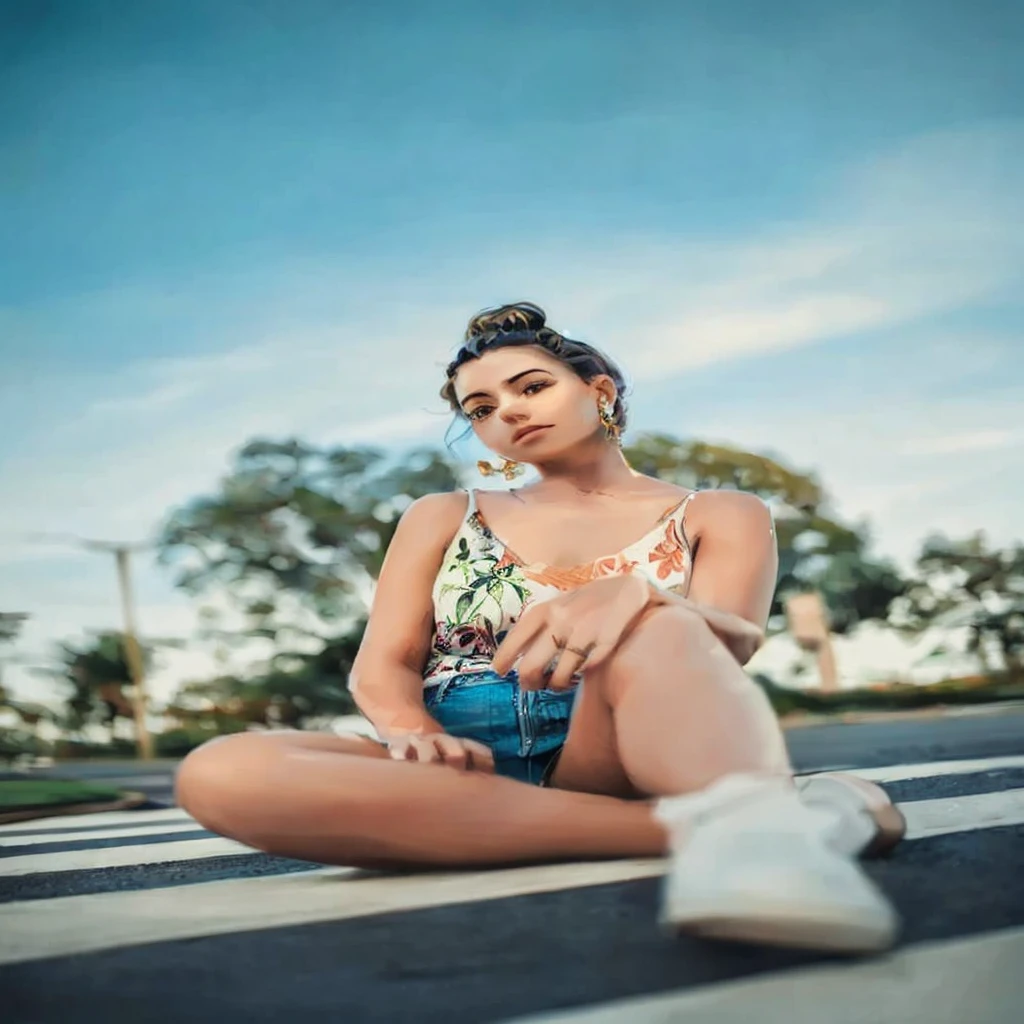 Woman, Youngh, 30years, Youngh bonita, Woman formosa, Woman fazendo pose, stylish gold earrings, tied up hair, Woman bonita, realisitic, HD, super anime, drawning, perfect strokes, perfects eyes, detalhes realisitics