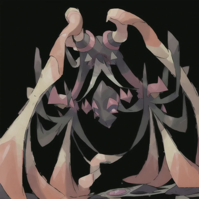 pkmn ,prism with a mask with several tentacles ((best quality)),