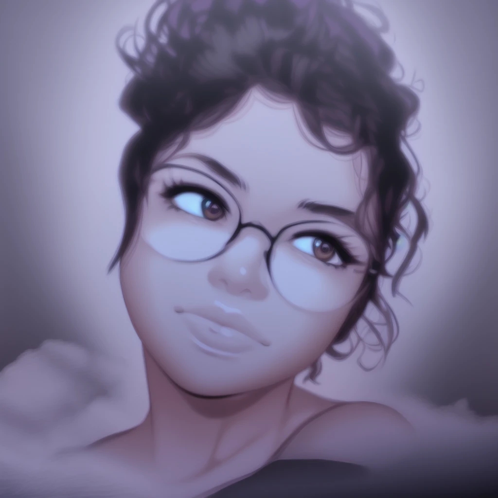 desenho de uma mulher with glasses, a digital painting inspired by loish, art station, serial art, stylized portrait, high-quality portrait, digital illustration portrait, digitalportrait, with glasses, detailed color portrait, cute portrait, nft portrait, no art style by bowater, lofi portoRait, realistic painting of beautiful girl, digital art portrait