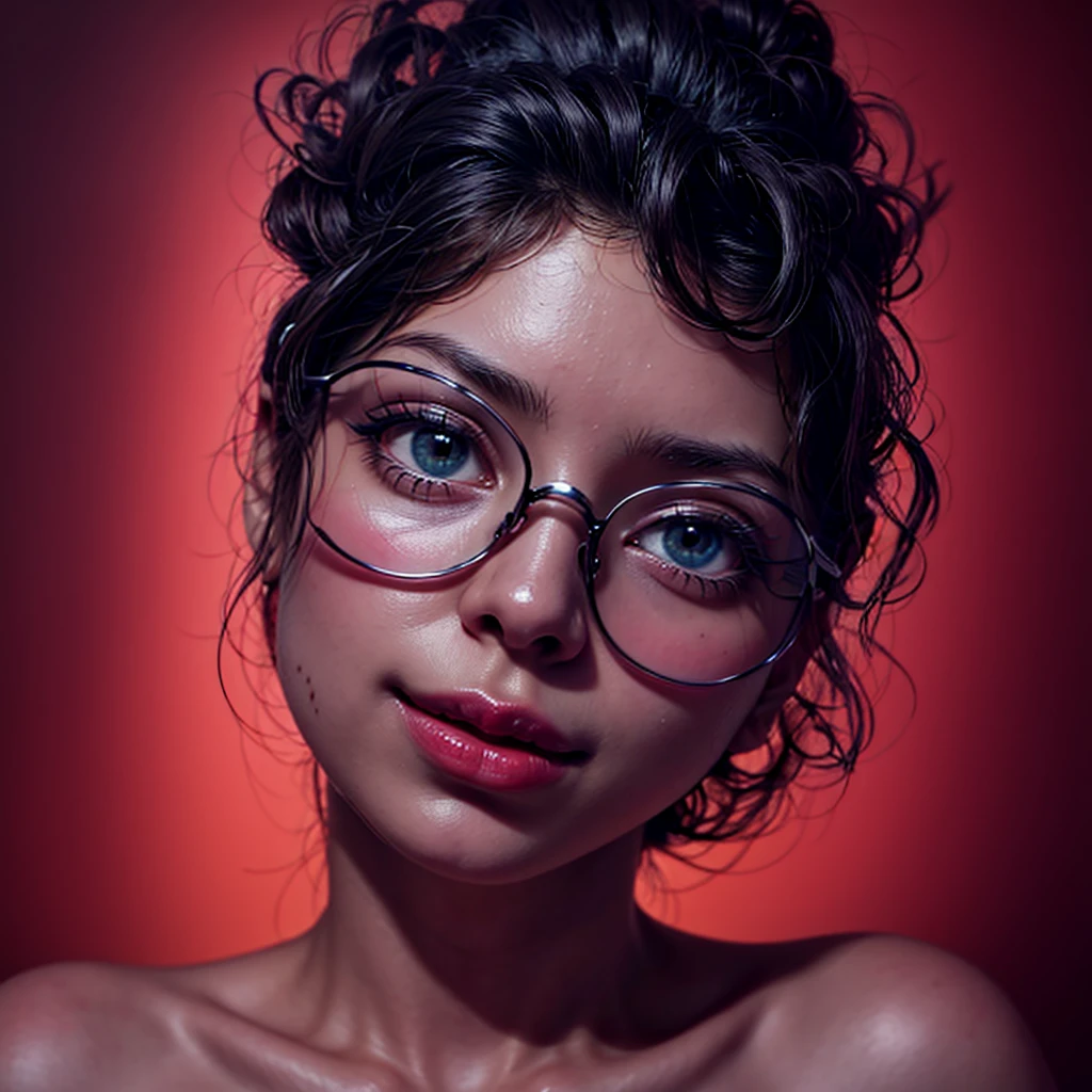 desenho de uma mulher with glasses, dark-skinned, a digital painting inspired by loish, art station, serial art, stylized portrait, high-quality portrait, digital illustration portrait, digitalportrait, with glasses, detailed color portrait, cute portrait, nft portrait, no art style by bowater, lofi portoRait, realistic painting of beautiful girl, digital art portrait