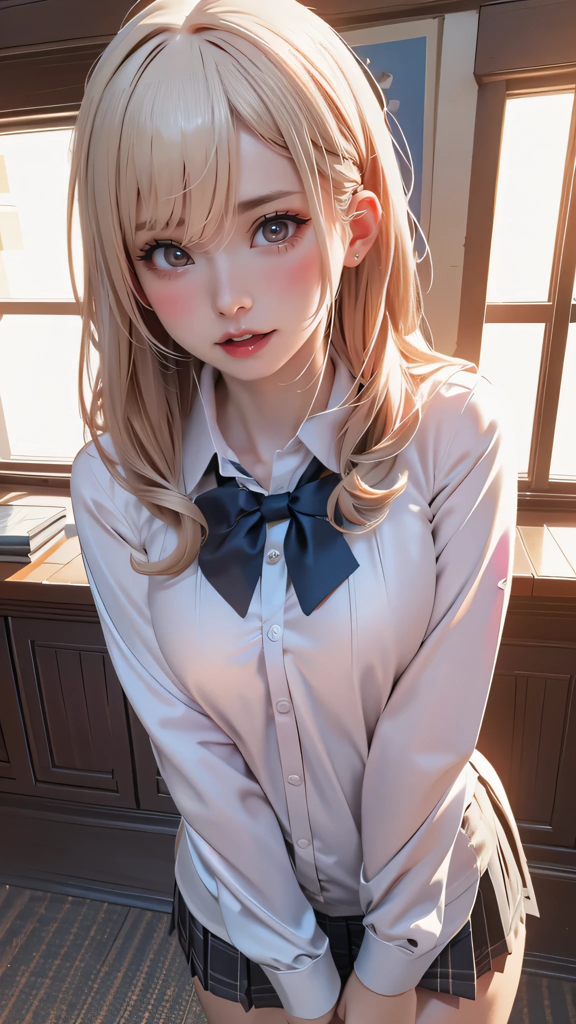 (high school girl uniform),(random porn pose),(Thin type:1.8),(big breasts),(random hairstyle),(Highest image quality,(8k),ultra-realistic,best quality, high quality, high definition, high quality texture,high detail,beautiful detailed,fine detailed,extremely detailed cg,detailed texture,a realistic representation of the face,masterpiece,Sense of presence)